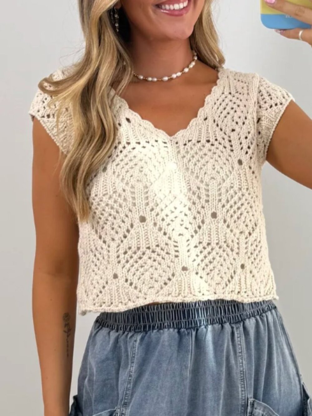 By Together Crochet Top